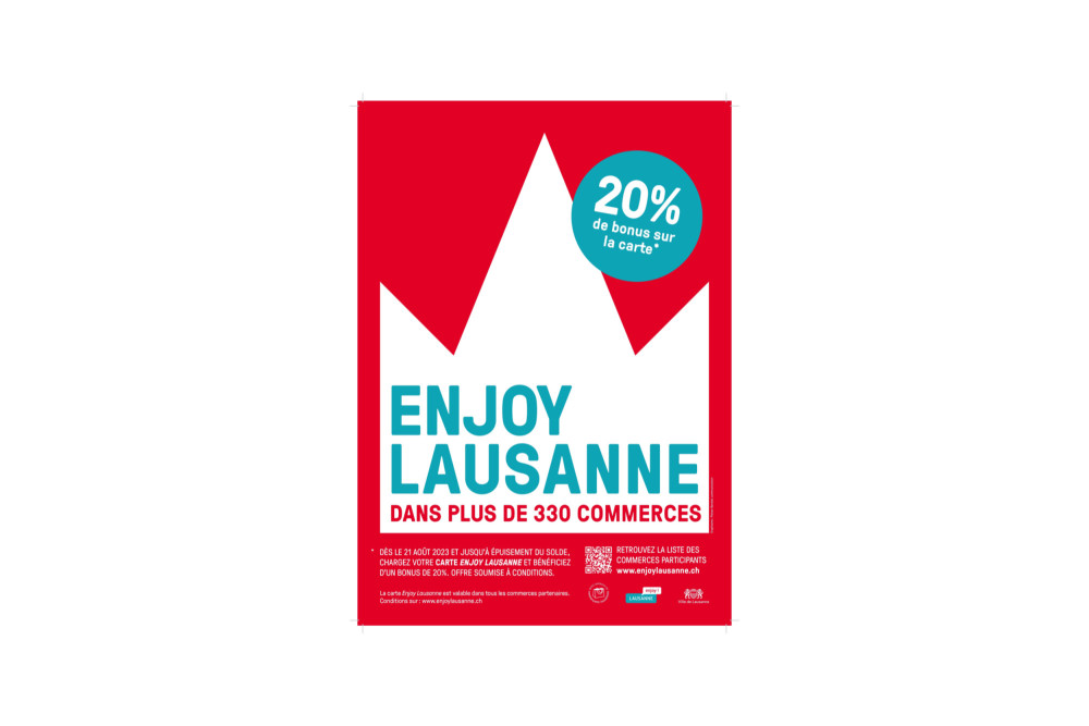 20% de rabais supplémentaire avec la carte Enjoy ! Dès le 21 août !